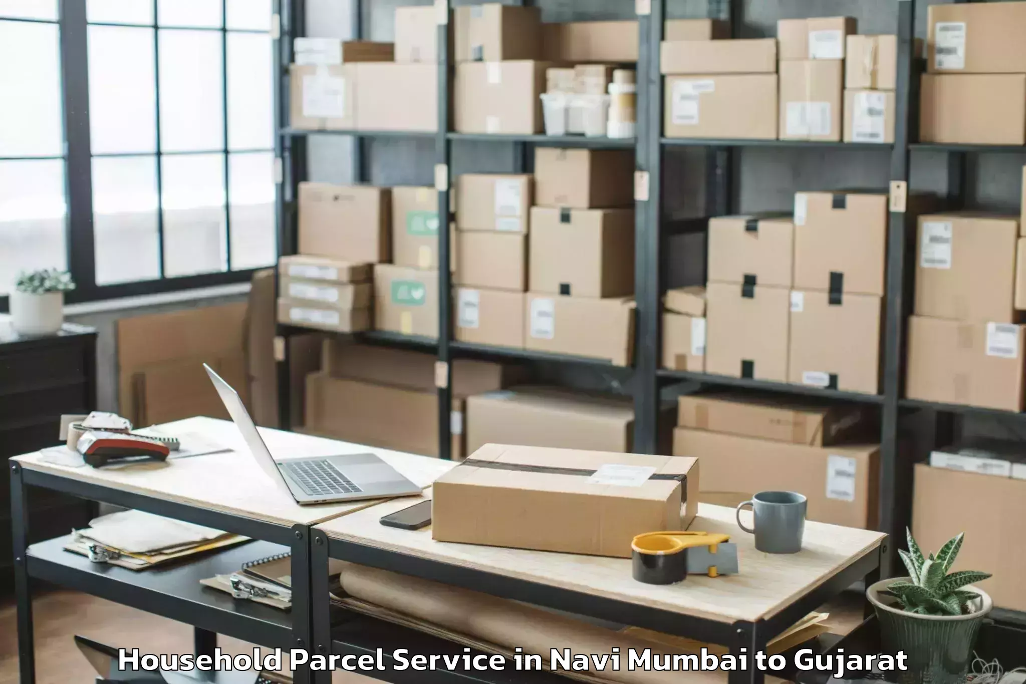 Book Navi Mumbai to Indus University Ahmedabad Household Parcel